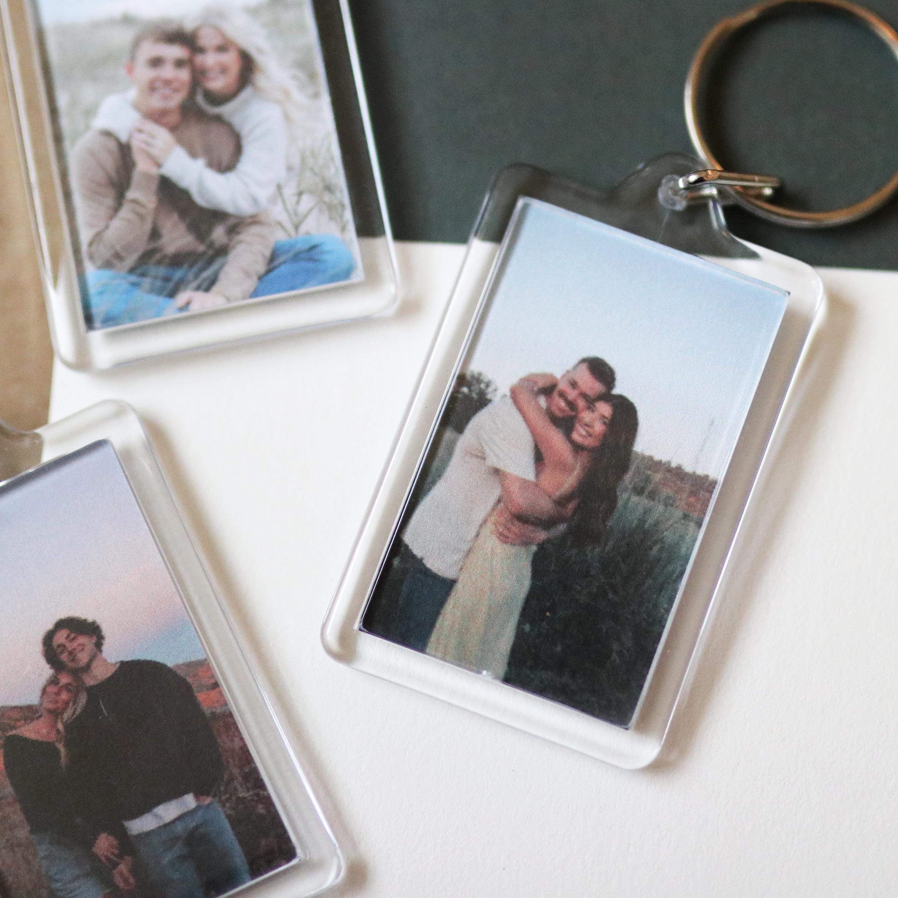 CUSTOM Couple Photo Keychains | Wedding, Anniversary Gift, Cute, Mrs Mr ...