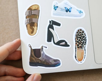 Mini pegatinas para zapatos, impermeables, ideal para regalar, pegatinas, bonitas, a la moda, para botellas de agua, zapatillas, tacones.