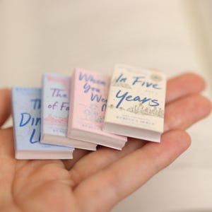 Handmade MINI Rebecca Serle Books (set of 4 Mini Books) | TBR Miniature ...