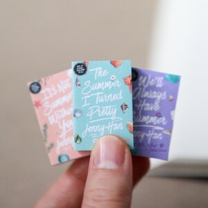 Handmade MINI Summer Series Books (set of 3 mini books) reader romance Miniature tiny books booktok The Summer I Turned Pretty Jenny Han image 2