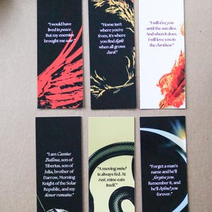 Red Rising Bookmark Print Red Rising Saga Inspired Bookmarks | (set of 6) Reading Tracker Tiny ...