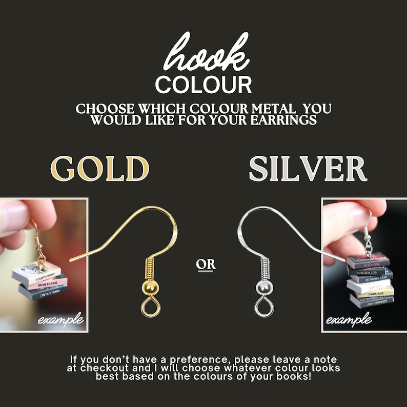 CUSTOM Bookish Earrings | Handmade Fantasy Series Miniature Tiny Books ...