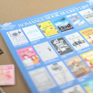 Forced Proximity Trope Books Bucket List Sticker POSTER || 35 Stickers, Reading Tracker Gift for Book Lovers romance mini trend cute reader image 4