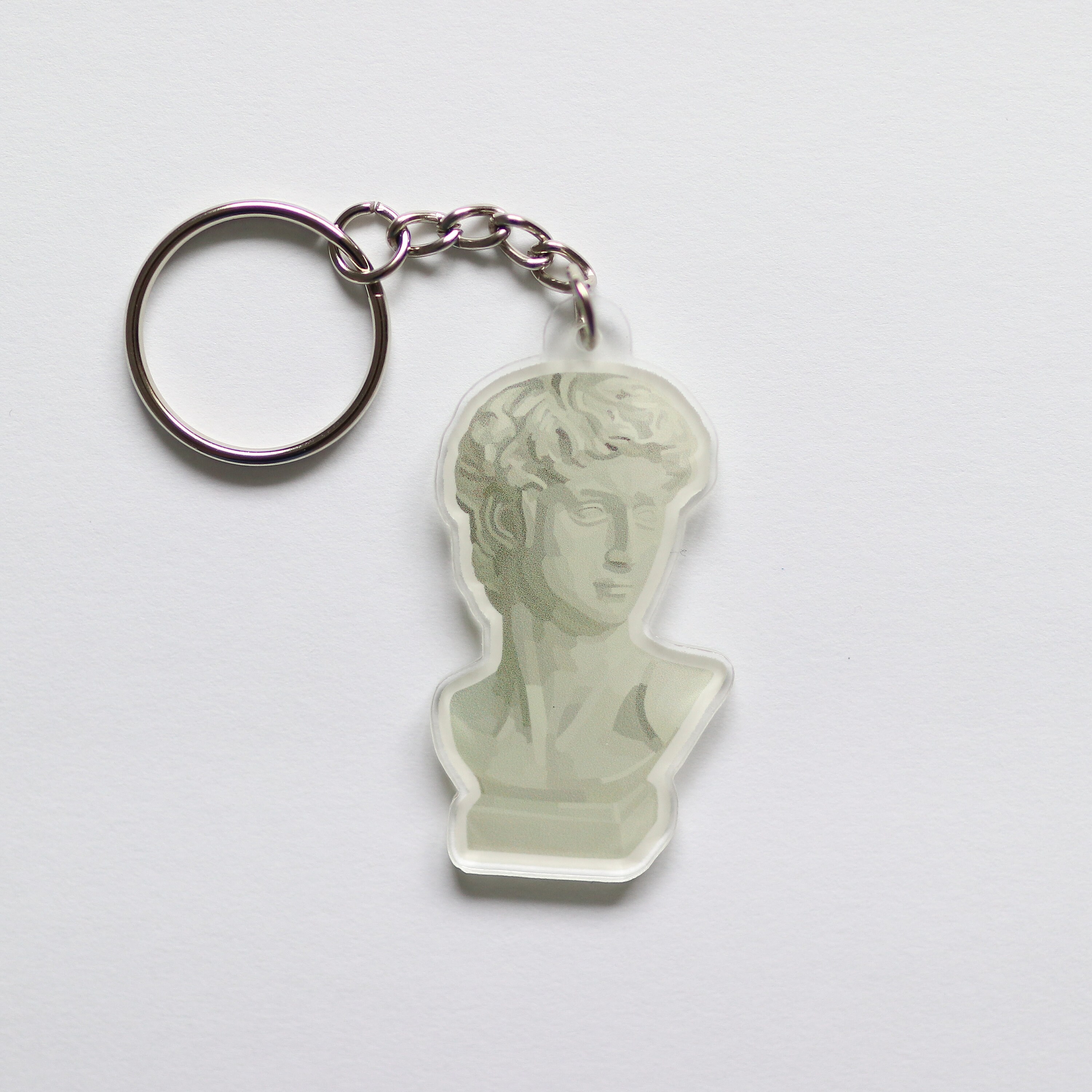 Statue Acrylic Keychain | Accessories, Cute Statue Gift, Gift Idea ...