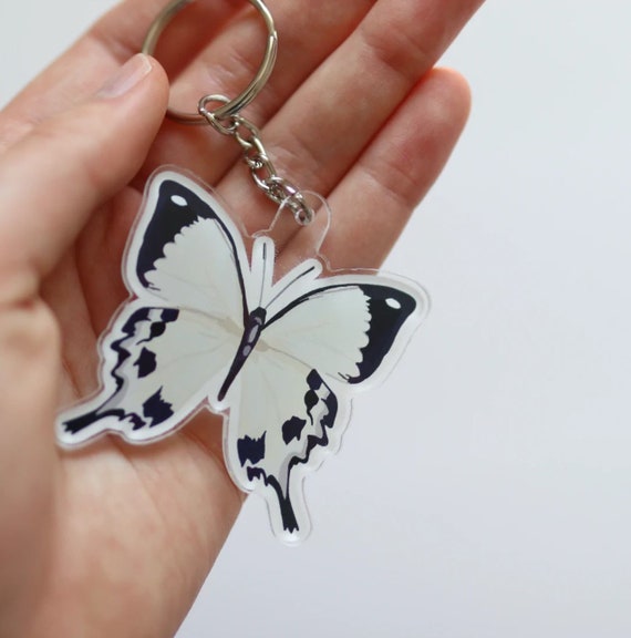 Portachiavi Acrilico Con Farfalla | Regalo Originale Per Donne | Portachiavi Decorativo Leggero | Compleanno, Festa Della Mamma, Amiche - 3