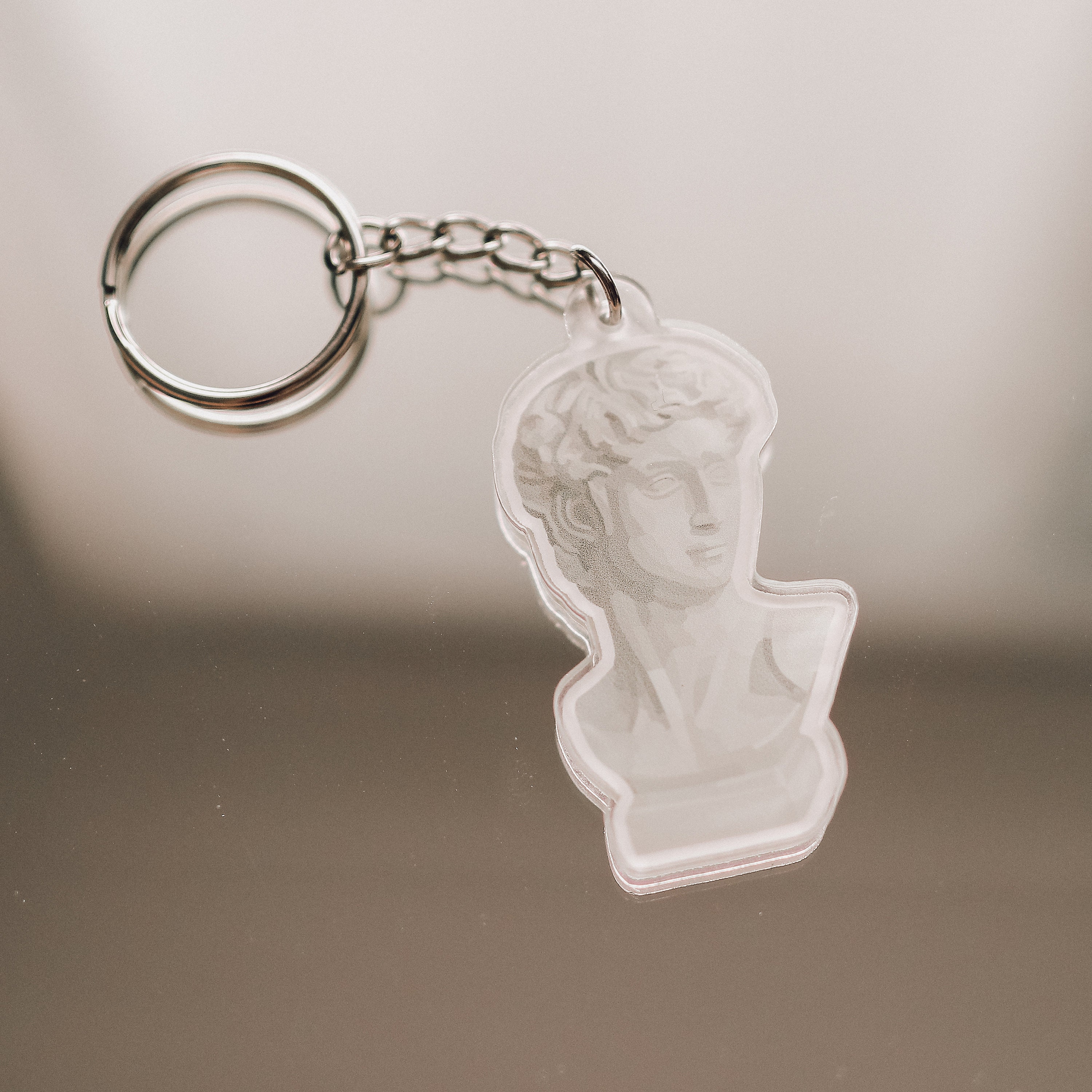 Statue Acrylic Keychain | Accessories, Cute Statue Gift, Gift Idea ...
