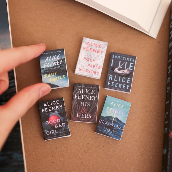Handmade MINI Alice Feeney Books (set of 6 Mini Books) Rock Paper