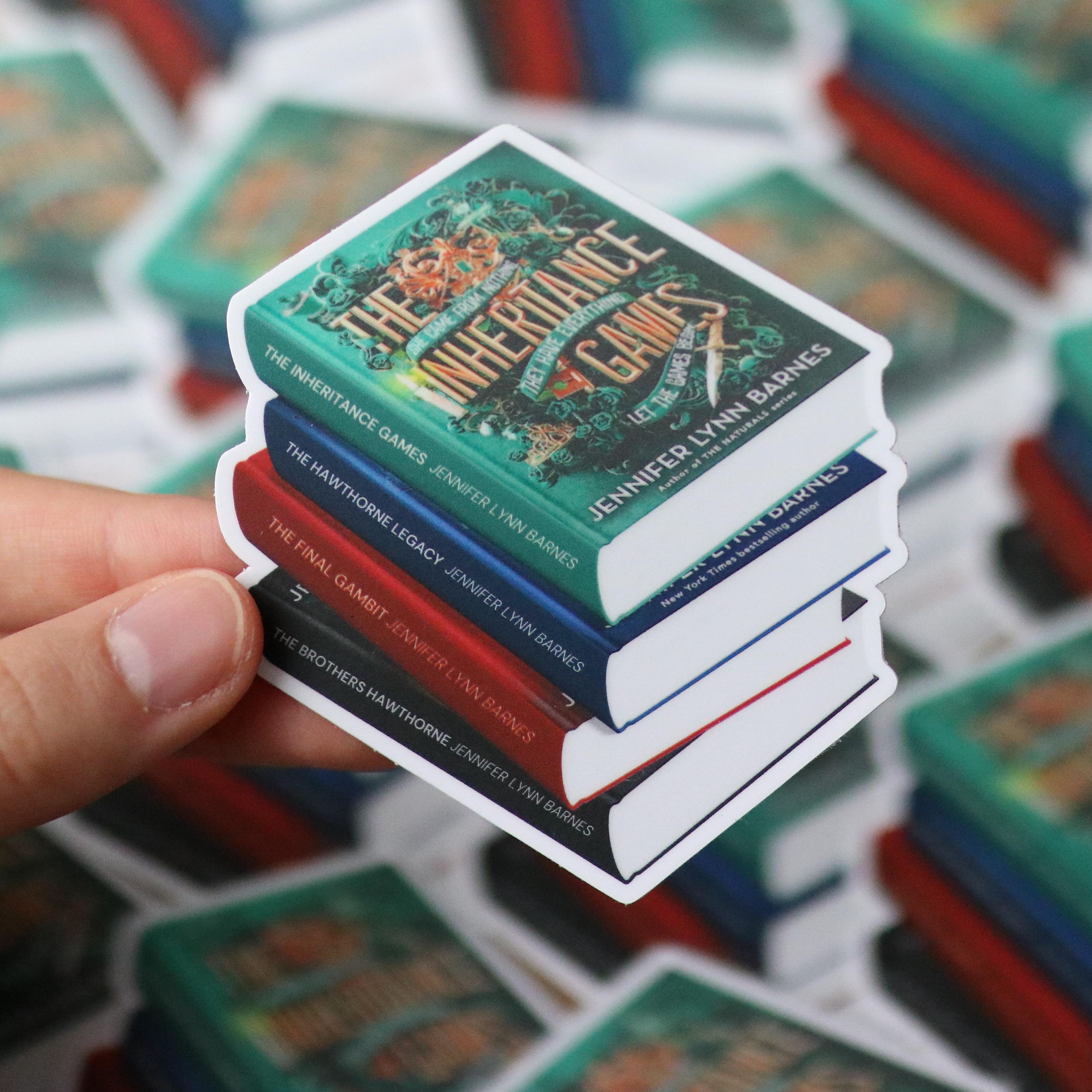 The Inheritance Games Book Stack Sticker | Decal Planner Water Bottle ...