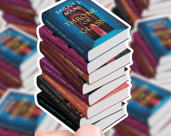 Pegatinas/calcomanías para libros TOG, agendas, botellas de agua, pegatinas impermeables, fantasía, romance, romantasy, Sarah J. Maas, Trono de Cristal