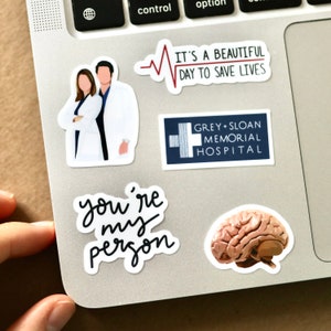 Stickers tv-show mini anatomie | cadeau-idee, stickervel, stickervel, schattig, trendy, mini-waterflesstickers, waterdicht duurzaam