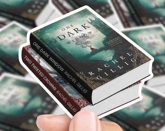 The Shepherd King Book Stack Sticker | decal waterproof stickers fantasy fiction fantasy romantasy gothic One Dark Window Rachel Gillig