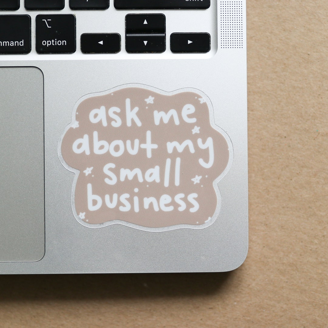Small Business Owner Transparent Sticker |gift Idea Clear Laptop Decal ...