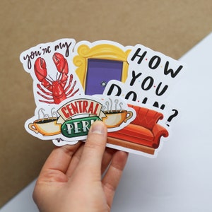 TV Show Inspired Sticker Pack (Includes 5 stickers) | Laptop Decal, Notebook, Trendy Stickers, Characters, TV