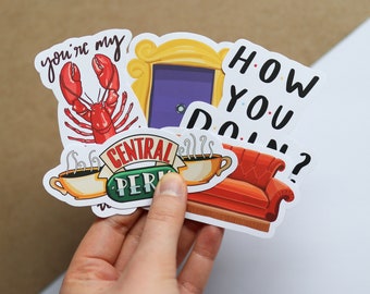 TV Show Inspired Sticker Pack (Includes 5 stickers) | Laptop Decal, Notebook, Trendy Stickers, Characters, TV