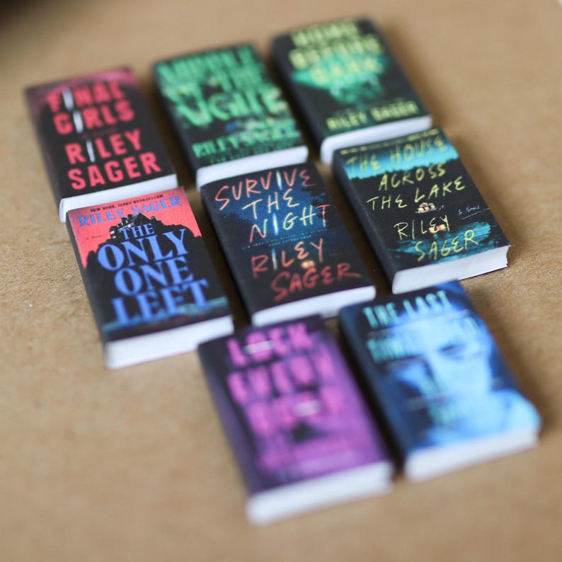 Handmade MINI Riley Sager Books (set of 8 Mini Books) | TBR Books ...