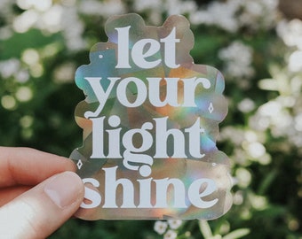 Let your Light Shine Suncatcher Sticker | Rainbow Making Prismatic Suncatcher Window Decals