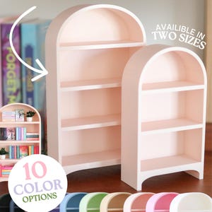 MINIESTANTERÍA / Sujetalibros Libros Biblioteca Regalo de libros en miniatura Biblioteca pequeña librería Lectura Estantería arqueada sujetalibros Decoración ROMÁNTICO
