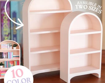 MINI BOOKSHELF | Bookends Books Library Book Swag Miniature Bookish Gift Library Tiny booktok Reading Arched Bookcase bookend Decor ROMANCE