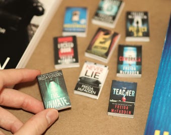 Handmade MINI Freida McFadden Books (set of 9 mini books) the housemaid, thriller, Miniature, tiny books, booktok, mystery