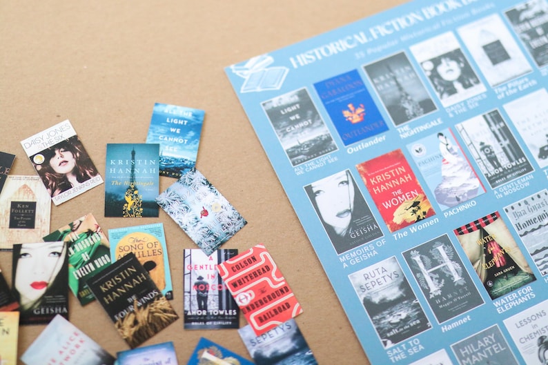 Historical Fiction Books Bucket List Sticker POSTER || 35 Stickers ...