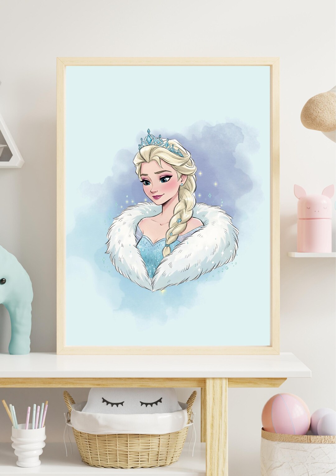Elsa Portrait Print | Frozen-inspired Wall Art (digital Download) - Etsy