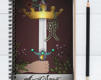 Ace of Swords Tarot Notebook: Embrace Clarity + Insight | Perfect for Journaling + Tarot Lovers| Gifts for Witches | Witch School Supplies