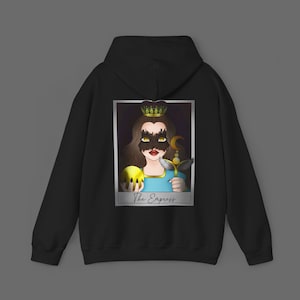 Kaiserin Tarot Hoodie: Digital Art Tarot Geschenk | Kuscheliges Sweatshirt mit Empress Card Design | Astrologie-Kleidung | Tarot-Liebhaber-Kleidung