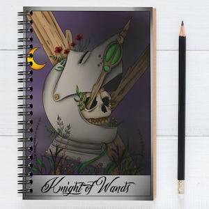 Knight of Wands Notizbuch: Tanken Kreativität + Mut | Perfekt für Journaling + Tarot-Enthusiasten | Geschenk für Hexe | Hexenkern | A5 Papier