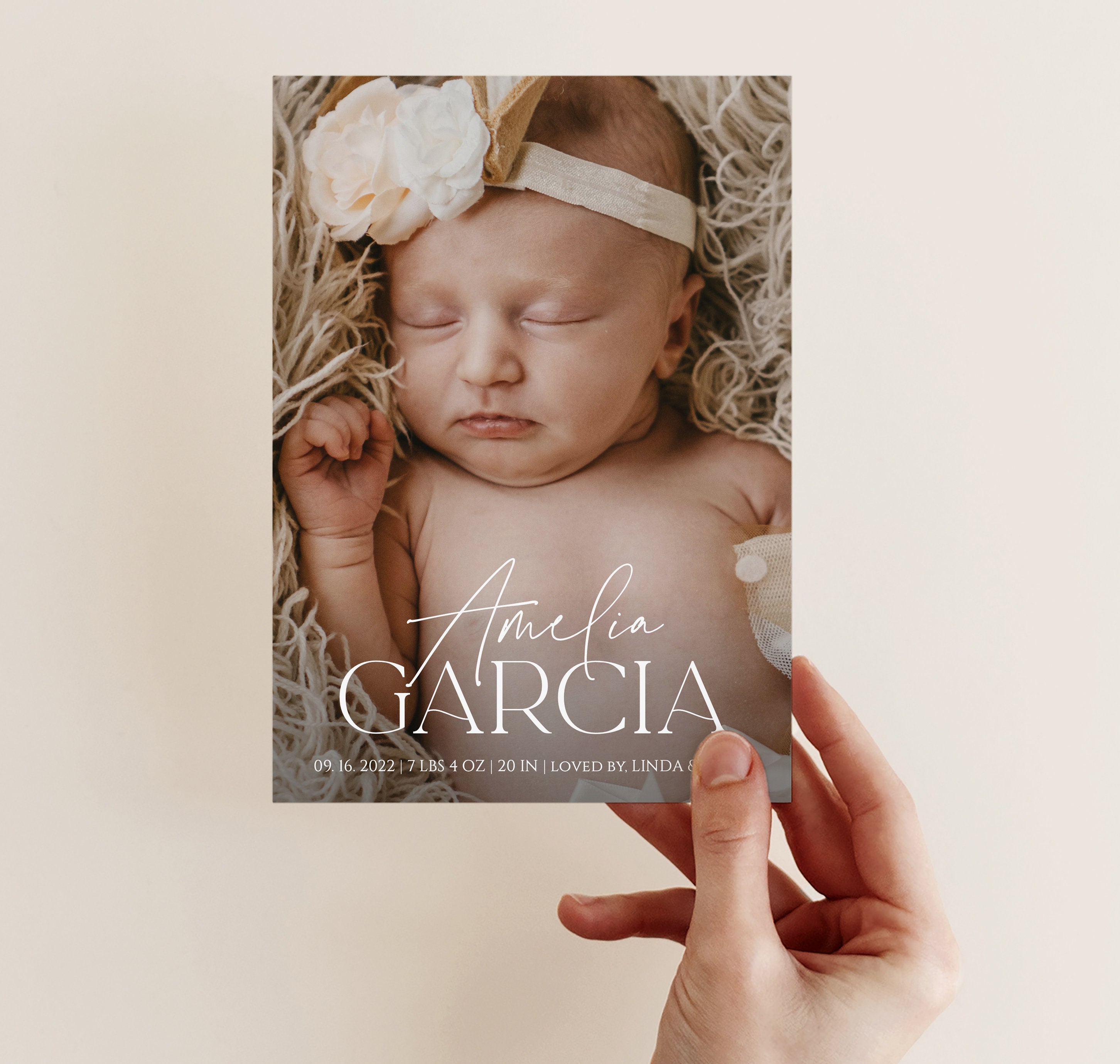 Editable Birth Announcement Template Instant Download Etsy Editable Birth Announcement Template Instant Download Etsy