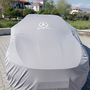 For Mercedes Benz Car Cover E C A S Class Dust Proof Windproof Carcover Gray color Combing Car Cover car accessories ındoors car covers