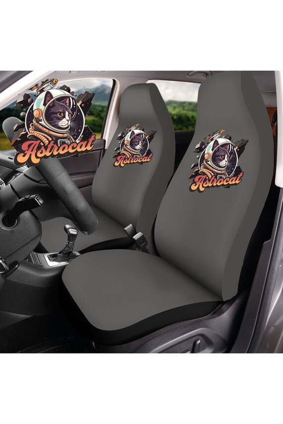 Auto Sitzbezug Baumwolle Anti-Schweiß gekämmte Baumwolle Design Katze Logo  Dtf Gedruckt Personalisiertes Logo Gedruckt Auto Sitzbezug Sitzbezüge Full  Set -  Österreich