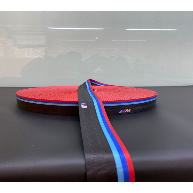 6-12-15 meters m power colorful car seat belts Car modified Seat Belt Webbing Car High Strength polyester Seat Seat Belts Car Accessories image 4