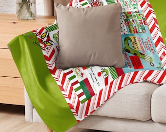 Weihnachtsdecken Sherpa Grinchmas Weihnachtszeit, Grinchmas Geschenke, Weihnachtsdecke Geschenke, Decke Grinchmas Geschenk, Grinchmas Liebhaber Geschenke