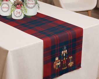 Ralphs inspirierter Tischläufer – Tartan-Weihnachtsdeko für Zuhause – Traditioneller Weihnachtstischläufer