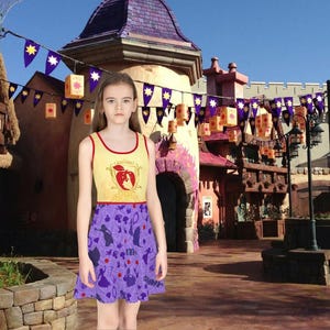 Girls&#39; Fairytale Sundress, Evil Queen Snow White - Snow White Costume - Evil Queen Costume Cosplay - Disneybound Skater for Little Girls