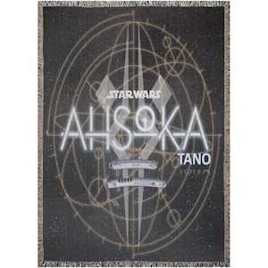 Ahsoka Tano Fulcrum Map Woven Blankets | Star Wars Blanket | Starwars Blanket Gifts | Ahsoka Tano Custome Gifts | Christmas Blanket gifts