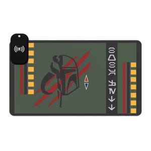 Star Wars Boba Fett LED Gaming Mouse Pad - Wireless Charging - Desk Mouse Pad - Starwars gifts - Tech Accessories -Starwars decor offices - image 6