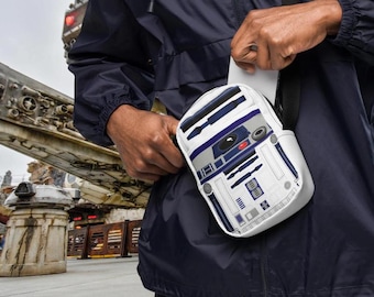 R2-D2 Star Wars Inspired Crossbody Bag | Disney World Crossbody | Disneybound Bags | Star Wars Droid R2-D2 Crossbody Phone Wallet