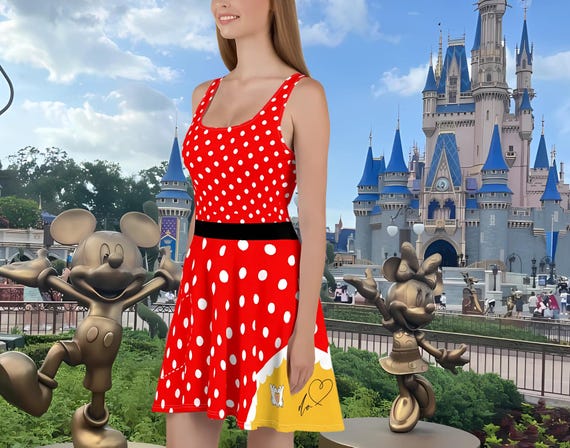 minnie mouse skater dress Minnie Mouse Valentine Skater Dress: Disneybounding Style