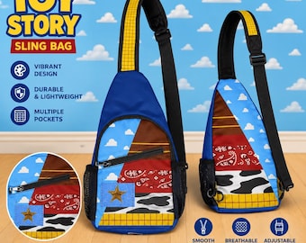 Woody Toy Story Chest Bag | AOP Sling Bag | Toy Story Chest Bag | Cowgirl Woody Bag | Disneyworld Chest bag | Disneybound Bags