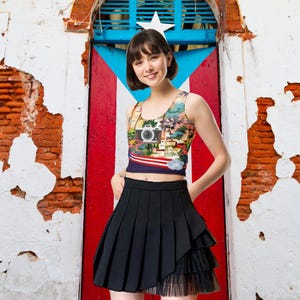Puerto Rico Women&#39;s Crop Top | Camera Design | Concert Tours DTMF | Puerto Rico Merchandise | I should have taken more photos | dtmf concert outfit