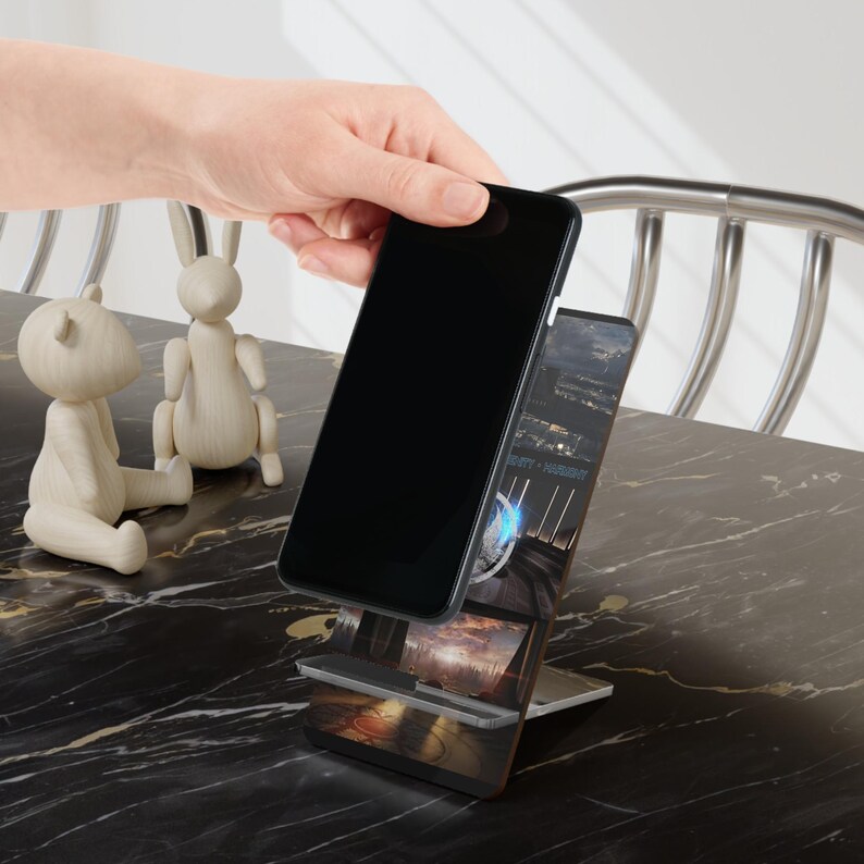 Star Wars Temple Jedi Mobile Display Stand, Coruscant Phone Holder, Starwars iPhone Stand, Jedi Order Decor Home, Decor Home Offices image 2