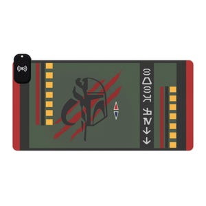 Star Wars Boba Fett LED Gaming Mouse Pad - Wireless Charging - Desk Mouse Pad - Starwars gifts - Tech Accessories -Starwars decor offices - image 10