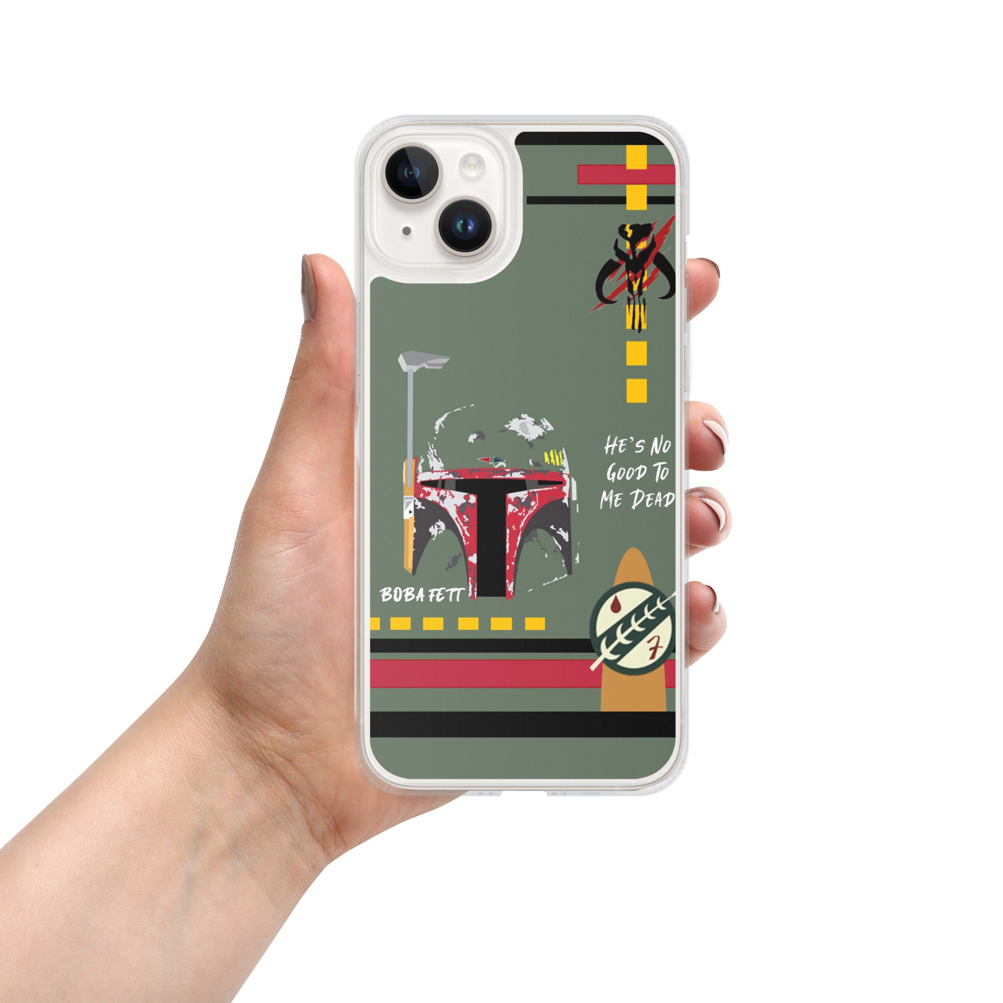 Custodia Per IPhone 11 Pro Star Wars Boba Fett Icon Fill - Protezione Robusta - 5