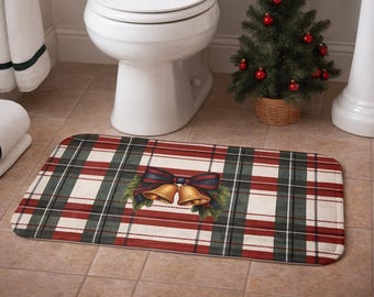 Ralphs Weihnachtsbadematte – inspiriert von Ralph Lauren – Weihnachtsdeko – Karomuster – Weihnachtsdeko für Zuhause