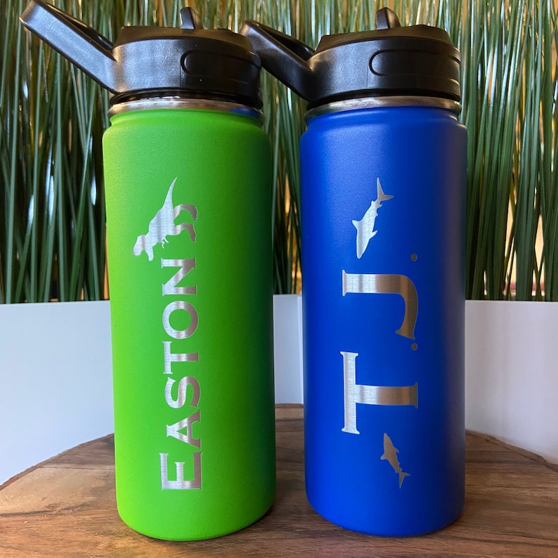 Water Bottle for Kids Laser Engraved 18 Oz Stainless Steel - Etsy