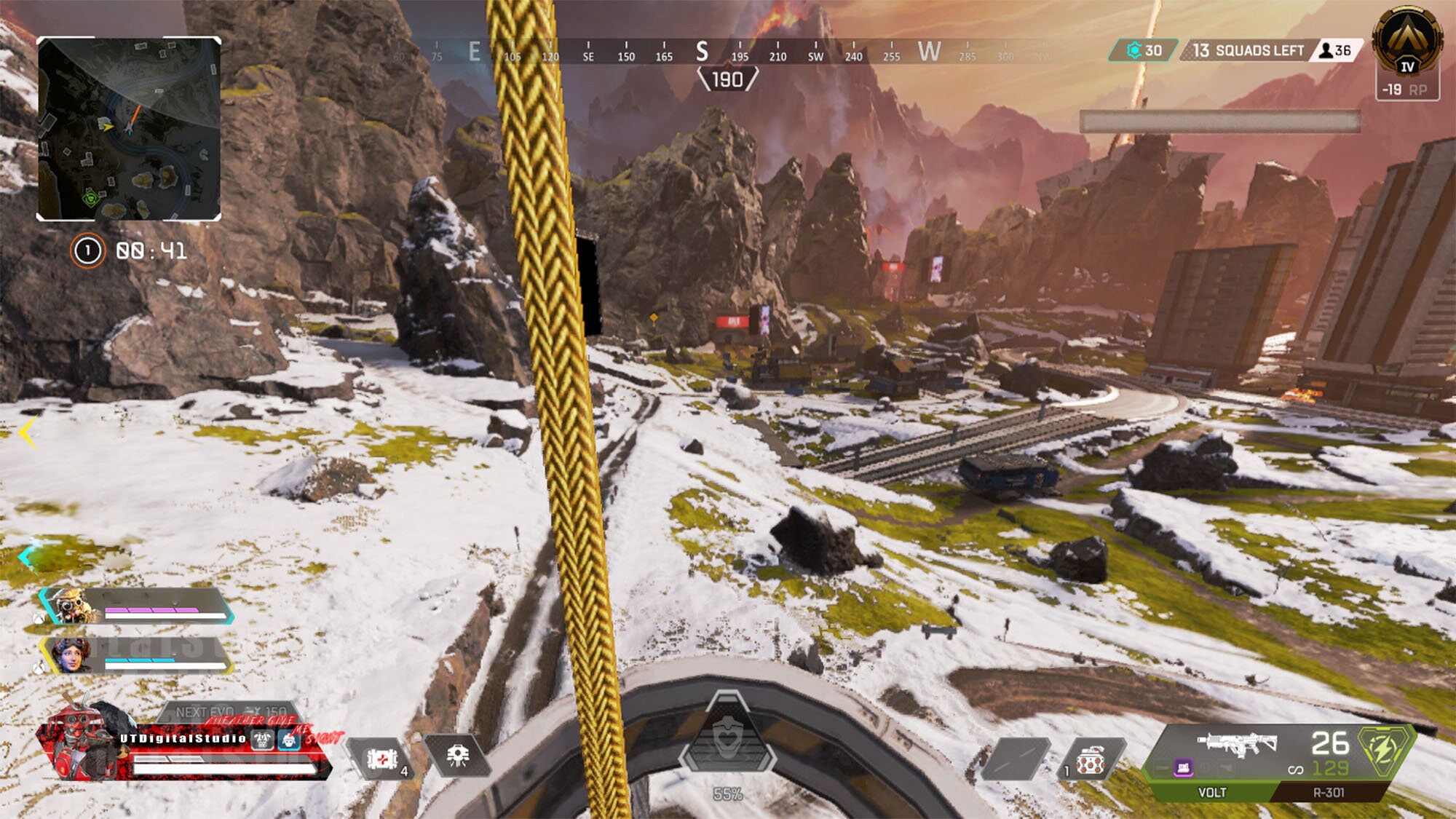 Apex Legends Personalized Bloudhound Health Bar Overlay for OBS or ...