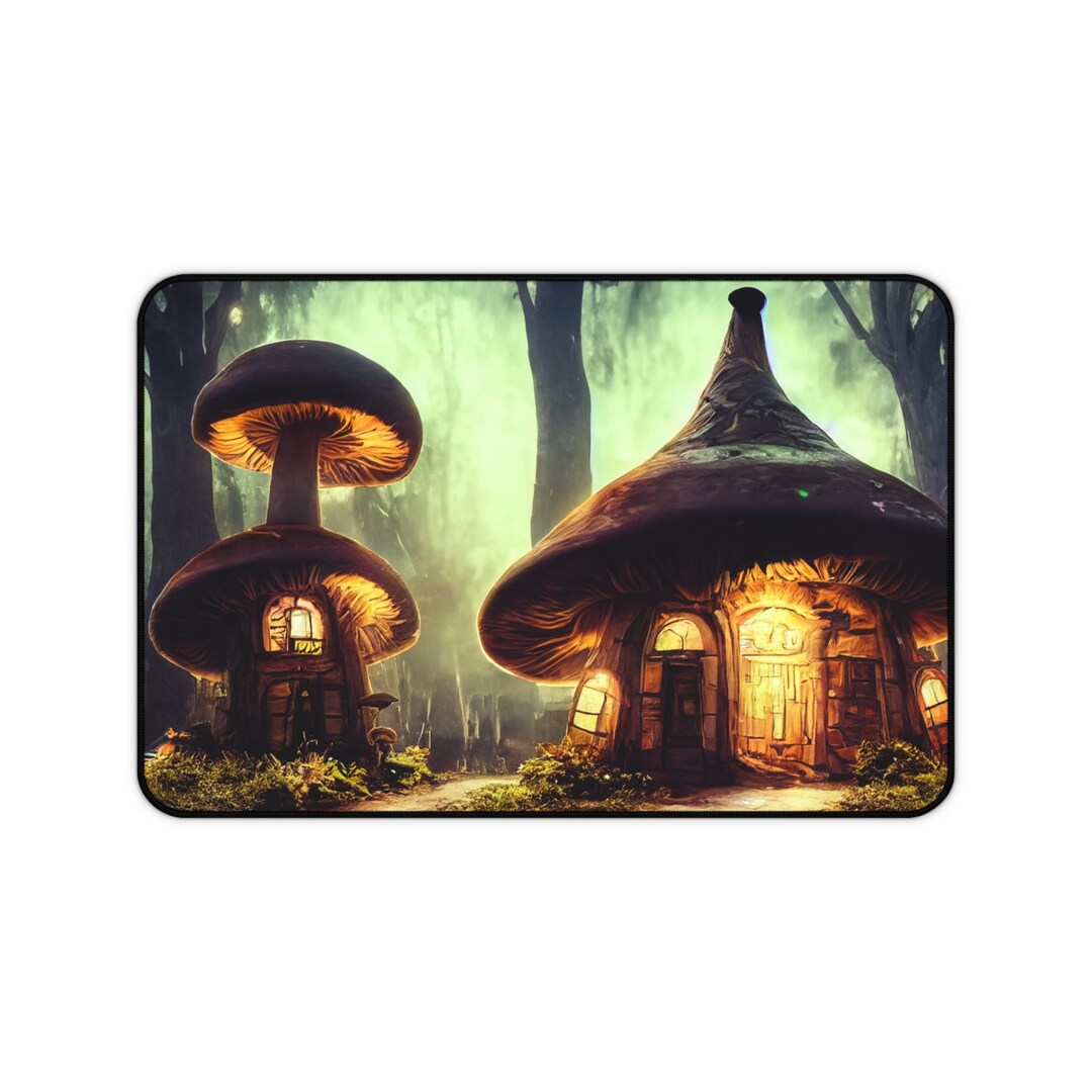 Mushroom Cottage Gaming Mouse Pad/desk Mat Etsy
