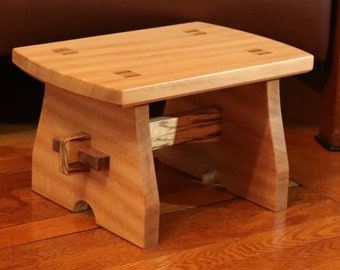 Handcrafted Wooden Step Stool