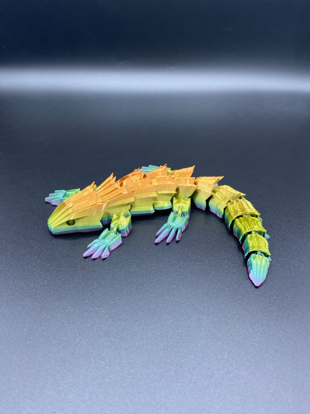 Articulating 3D Printed Armadillo Lizard Etsy